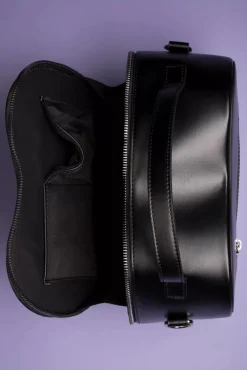 Best Sale Banned Retro Rockabilly Heart Handtasche In Schwarz Und Leopard