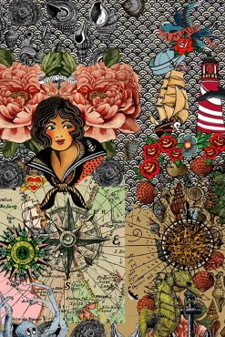 New Marie Antoilette Rose Des Vents Strumpfhose