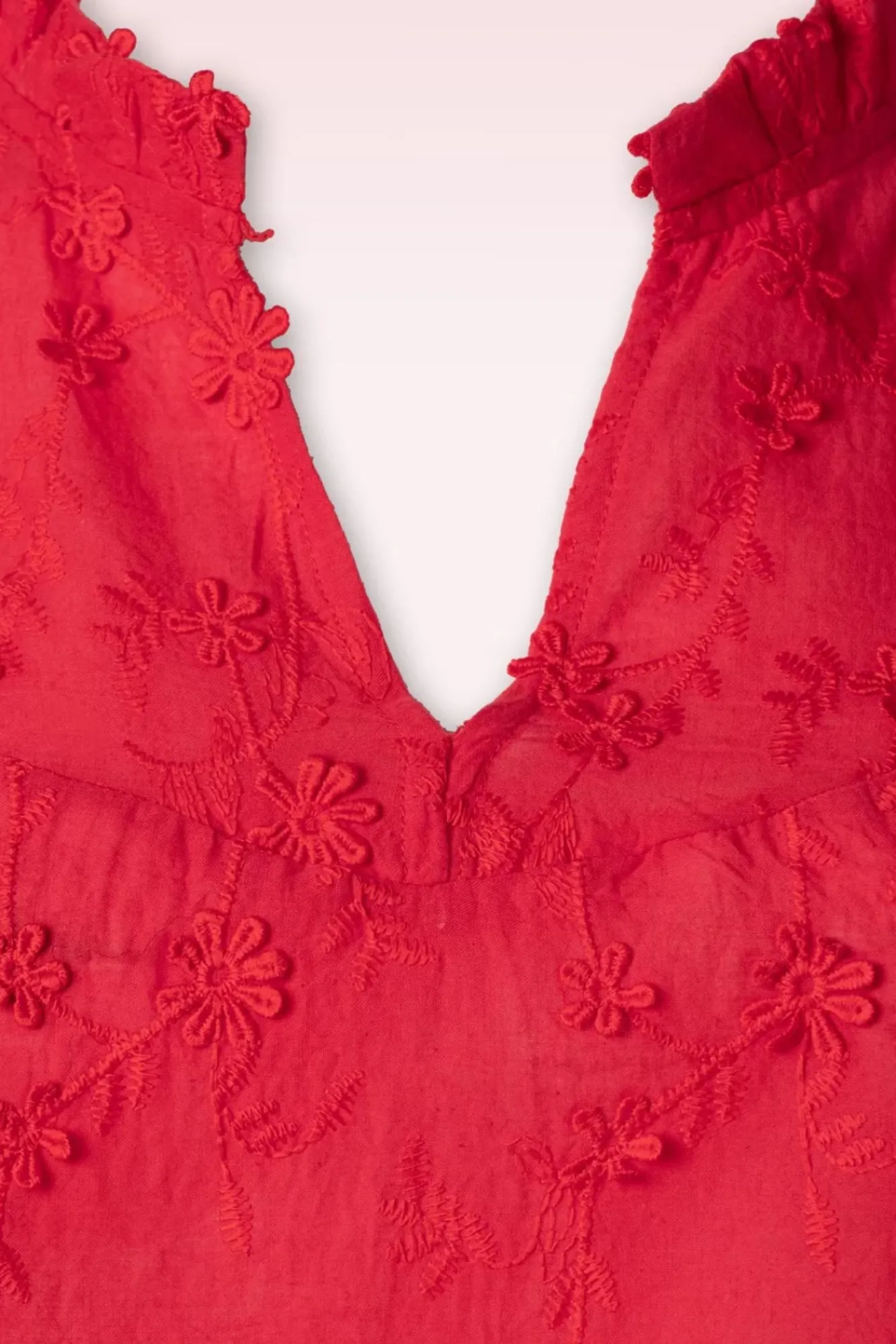 Discount Smashed Lemon Ruth Bestickte Bluse In Rot