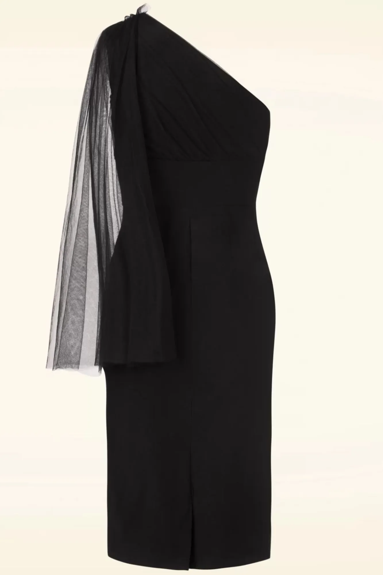 Flash Sale Rebel Love Clothing Sabrina Beaded Tulle Sash Bleistiftkleid In Schwarz