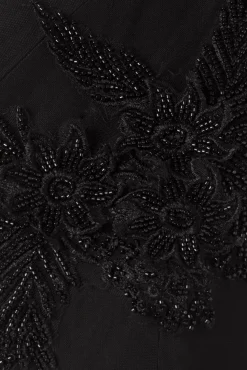 Flash Sale Rebel Love Clothing Sabrina Beaded Tulle Sash Bleistiftkleid In Schwarz