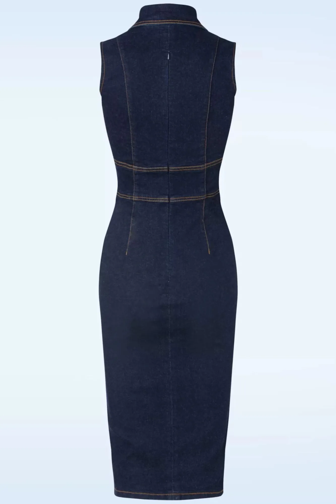 Cheap Rock-a-Booty Sadie Etuikleid In Classic Denim