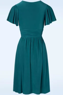 Store Vintage Chic for Topvintage Sadie Swing Kleid In Blaugrun