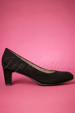 Best Sale Tamaris Sally Suedine Pumps In Schwarz