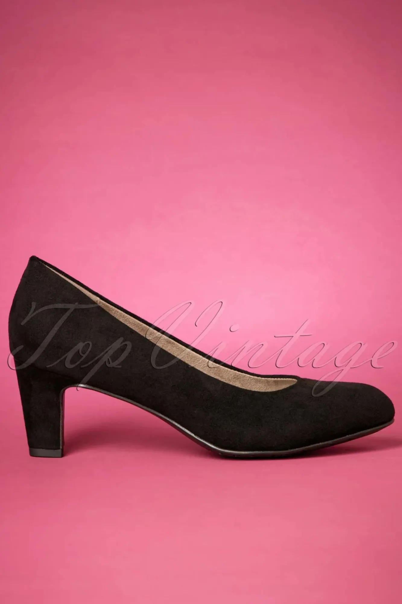 Best Sale Tamaris Sally Suedine Pumps In Schwarz