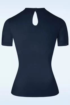 Discount Banned Retro Sandy Liebt Danny Top In Navy