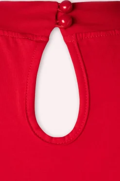 Outlet Banned Retro Sandy Liebt Danny Top In Rot