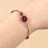 Fashion Urban Hippies Sassy Ametista Armband In Gold Und Lila