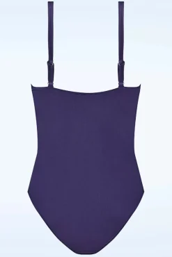 Flash Sale Cyell Satin Padded Badeanzug In Marineblau