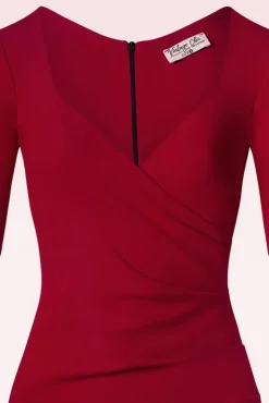 Flash Sale Vintage Chic for Topvintage Selene Etuikleid In Dunkelrot