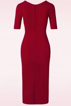 Flash Sale Vintage Chic for Topvintage Selene Etuikleid In Dunkelrot