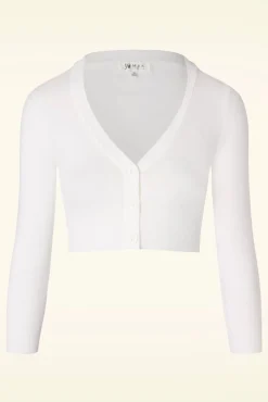 Cheap Mak Sweater Shela Kurzer Cardigan In Weis