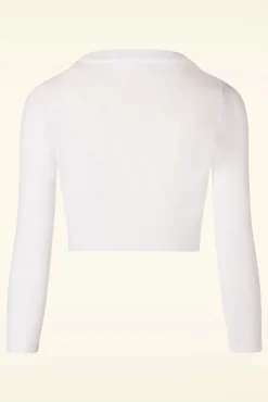 Cheap Mak Sweater Shela Kurzer Cardigan In Weis