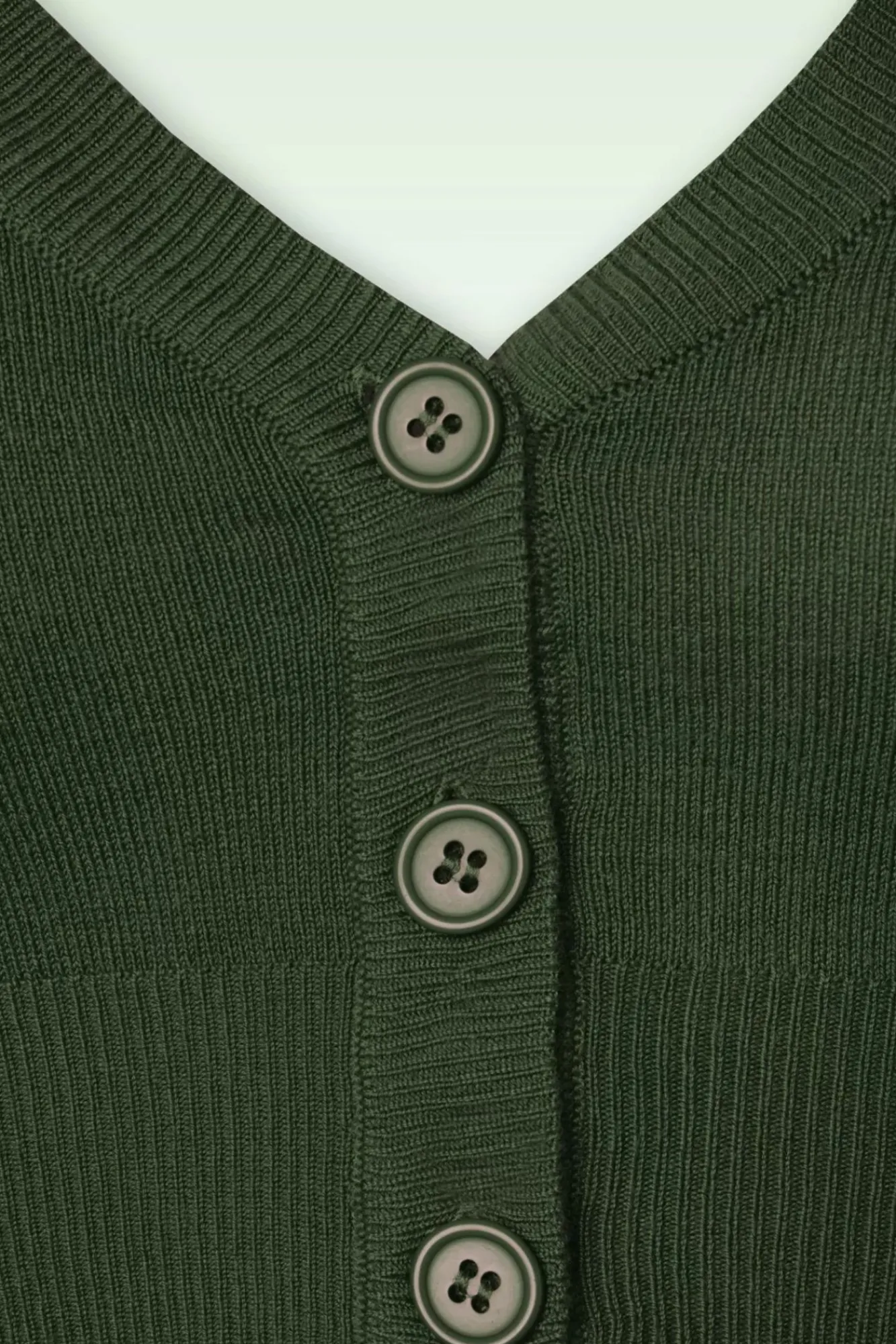 Store Mak Sweater Shela Kurzer Cardigan In Jagergrun