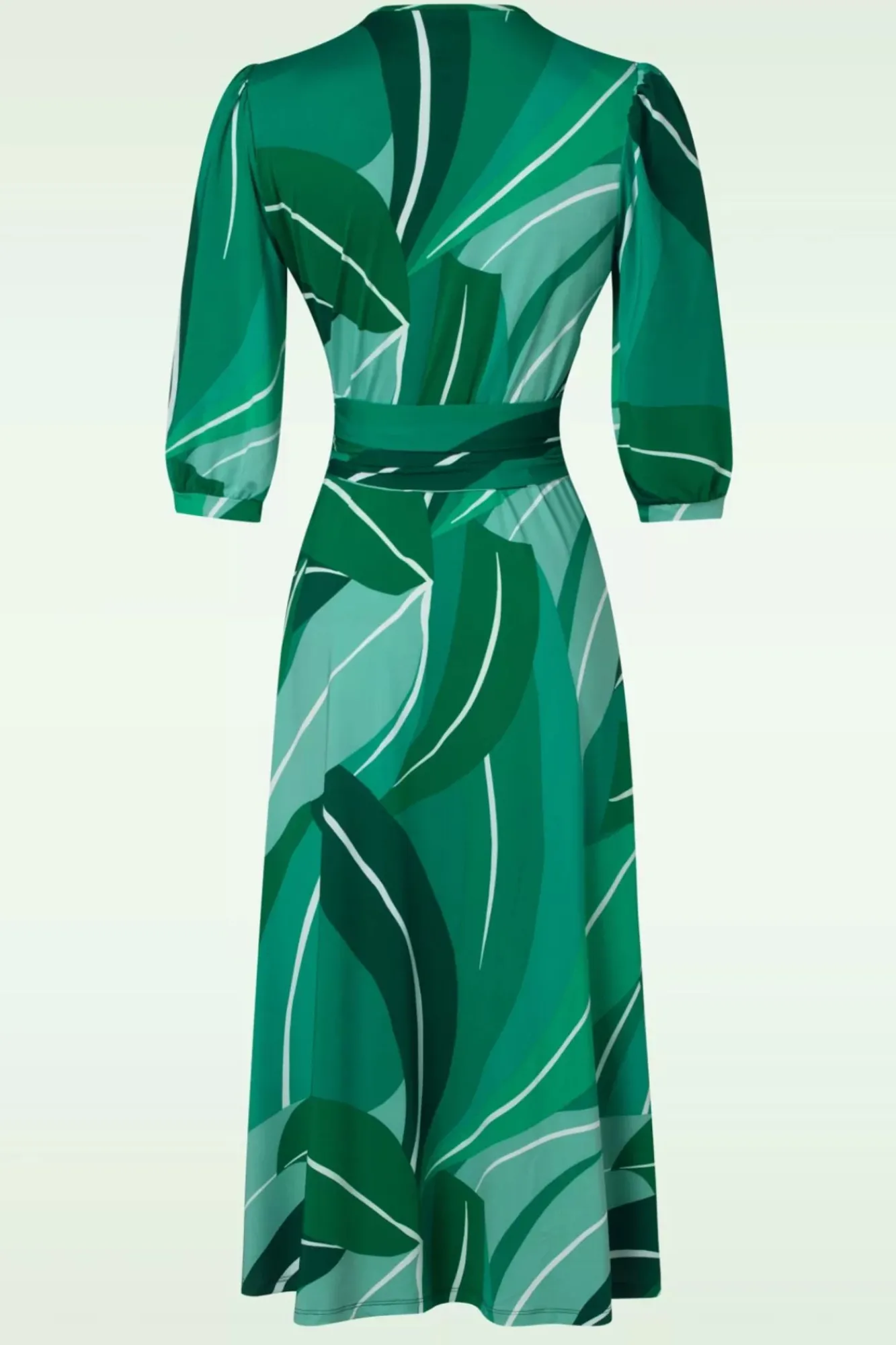 Best Sale K-Design Shelley Crossover Midikleid In Grun