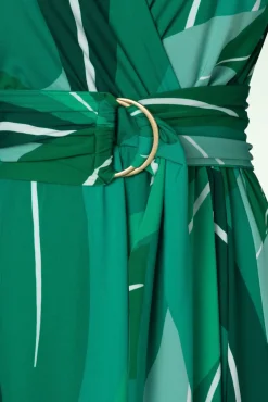 Best Sale K-Design Shelley Crossover Midikleid In Grun