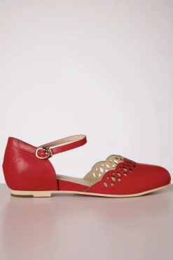 Best Sale Charlie Stone Siena Ballerina Flats In Rot