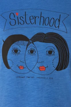 Cheap Mademoiselle Yu00e9Yu00e9 Sisterhood T-Shirt In Kraftigem Blau