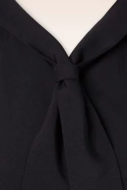 Flash Sale Banned Retro Sommer Ahoi Bluse In Schwarz