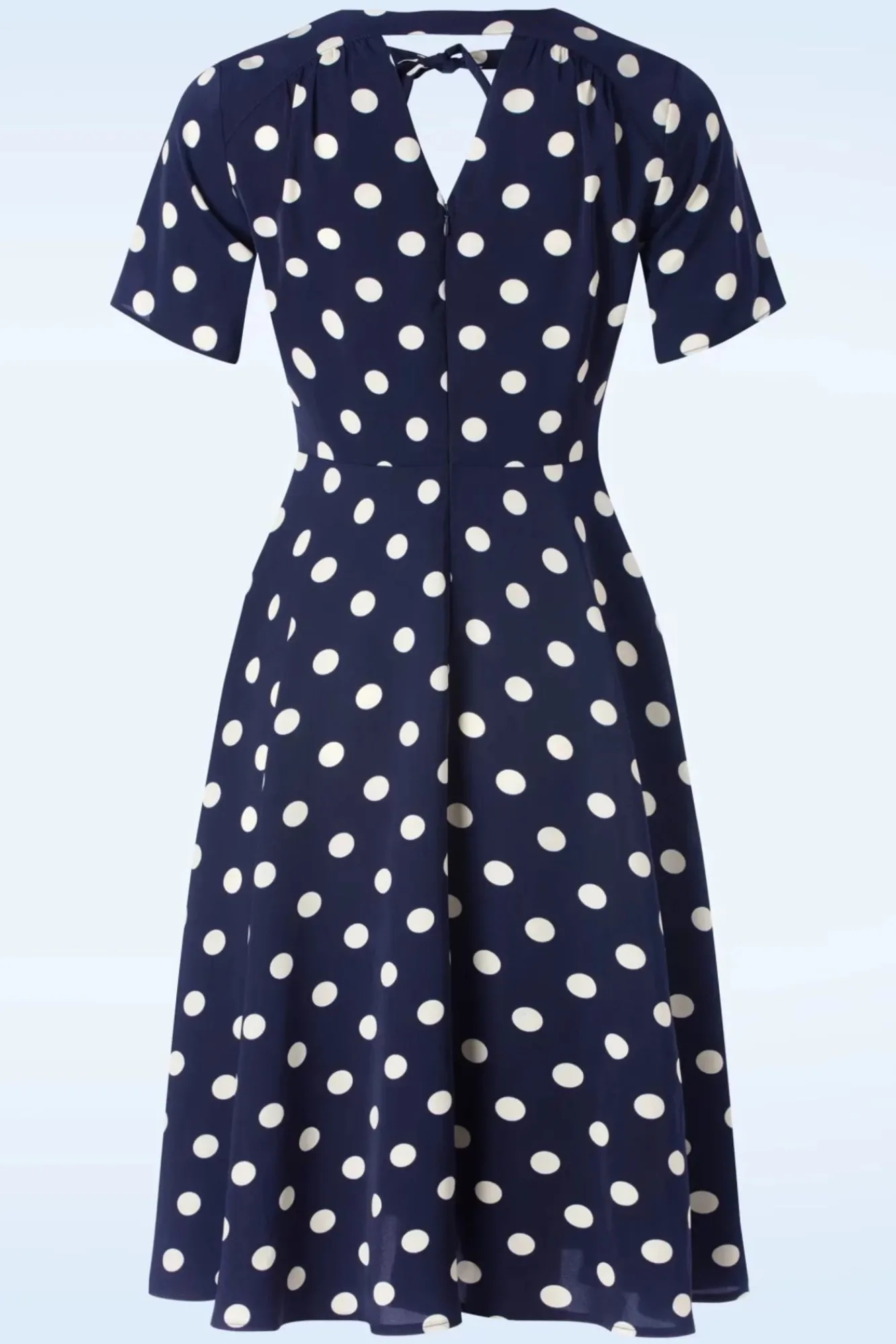 Fashion Banned Retro Spot Set Sail Swing Kleid In Marineblau