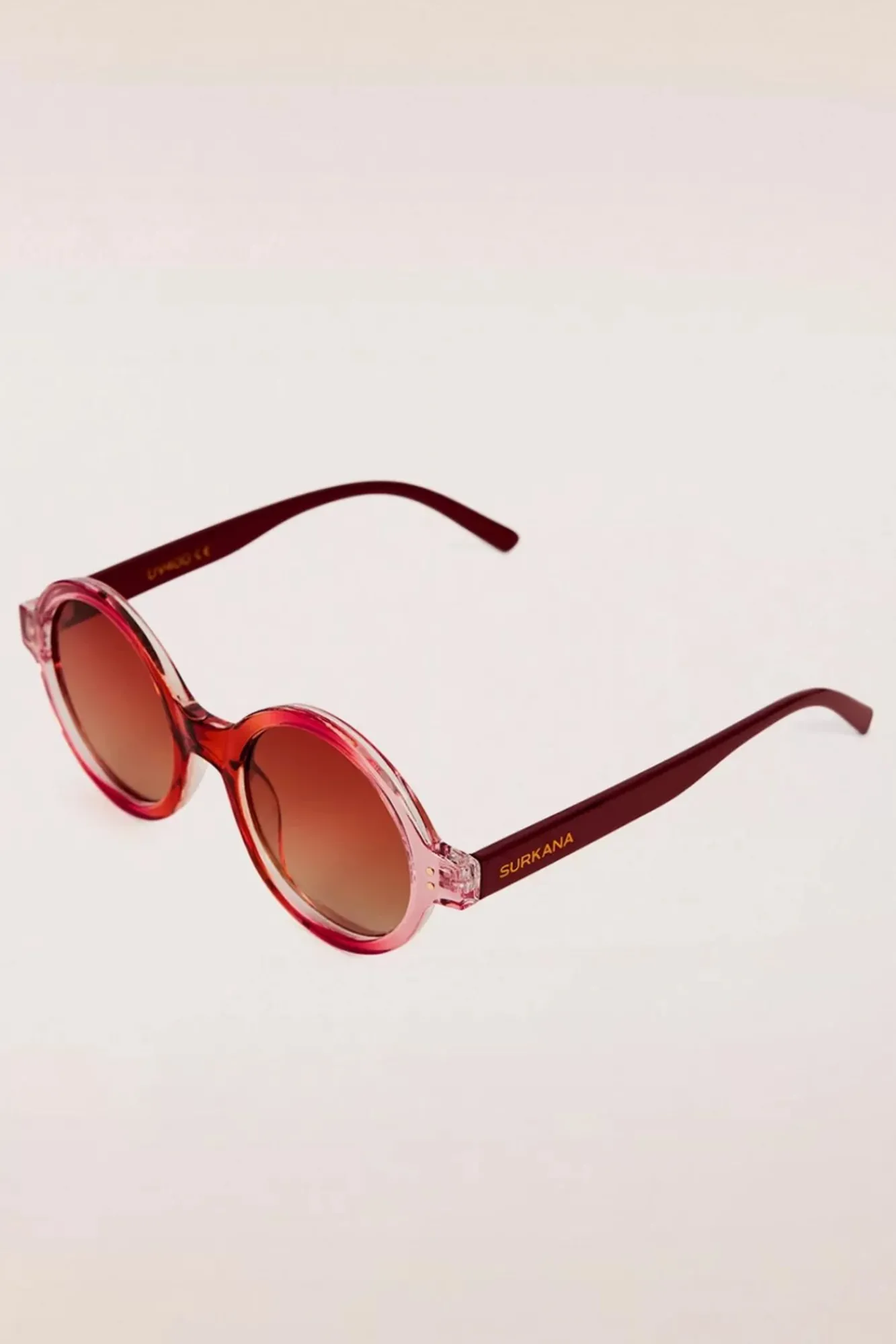 Fashion Surkana Stay Shady Runde Sonnenbrille In Rot