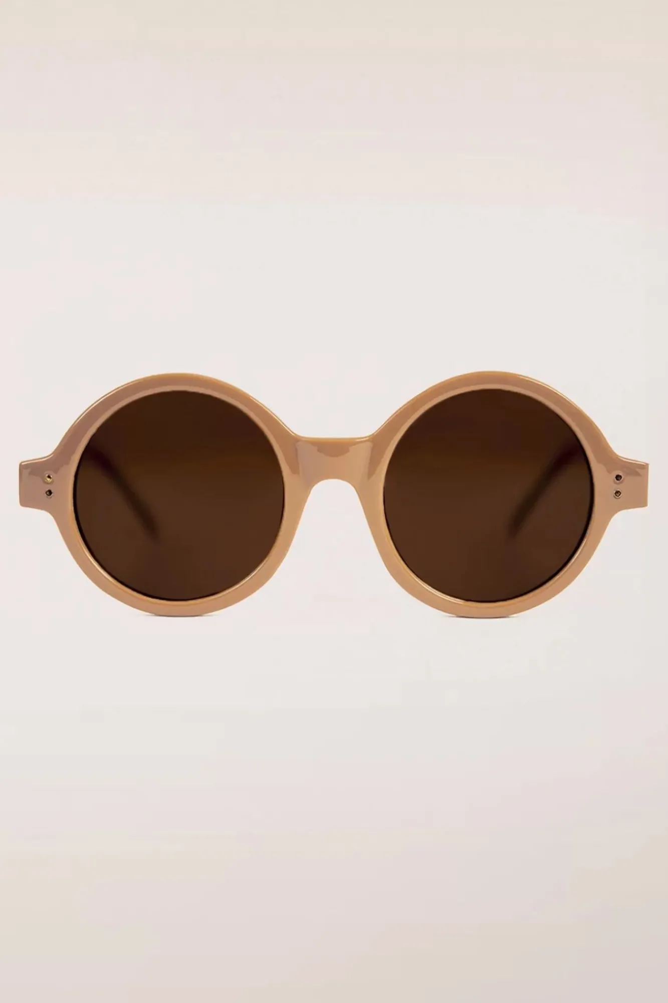 Clearance Surkana Stay Shady Runde Sonnenbrille In Latte