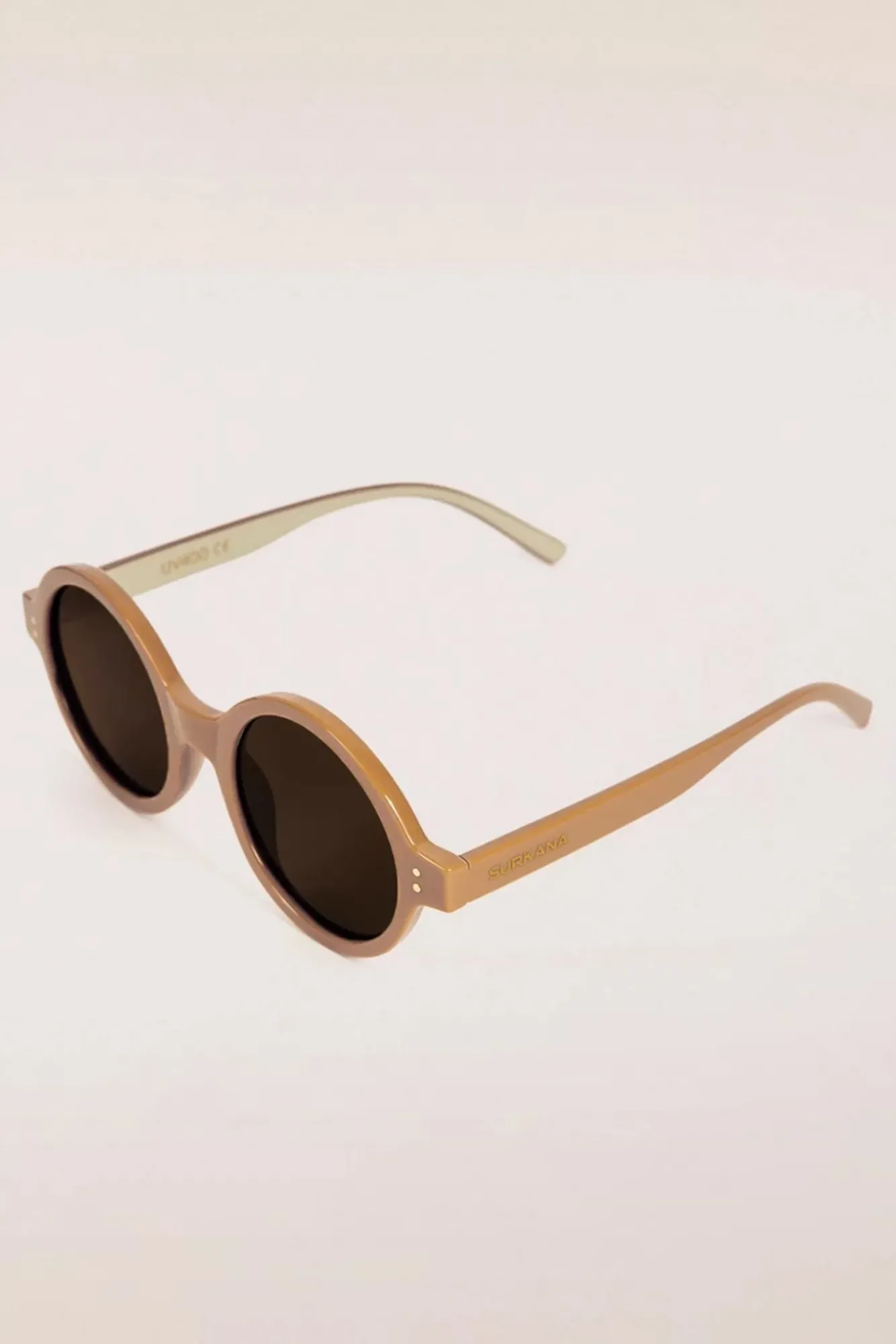 Clearance Surkana Stay Shady Runde Sonnenbrille In Latte