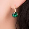 Outlet Lovely Steinohrringe Im Kissenschliff In Smaragdgrun