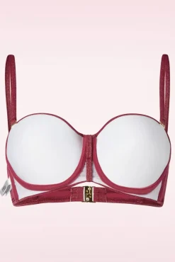 Sale Cyell Summer Glam Gepolstertes Bikinioberteil In Burgund