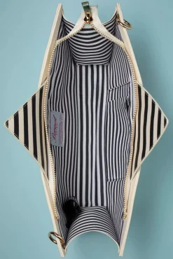 Best Banned Retro Summer Shell Umhangetasche In Off White