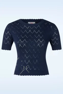 Flash Sale Banned Retro Suser Gardina Pullover In Marineblau