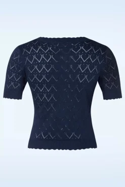 Flash Sale Banned Retro Suser Gardina Pullover In Marineblau