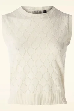 Sale Banned Retro Suses Sally Top In Creme