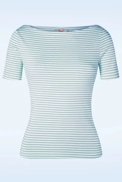 Discount Banned Retro Sweet Candy Jersey-Top In Blau