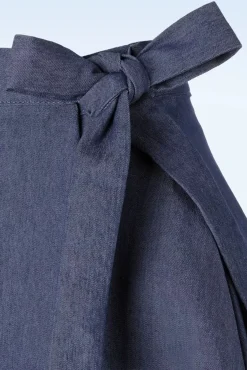 New Banned Retro Sweet Sail Wrap Swing Rock In Jeansblau