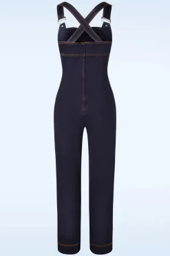Cheap Vixen Tallulah Overall Mit Weitem Bein Aus Denim