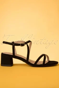 Shop Tamaris Tara Suedine Sandalen In Schwarz