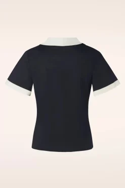 Best Sale Collectif Clothing Taylor Bluse In Schwarz