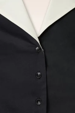 Best Sale Collectif Clothing Taylor Bluse In Schwarz