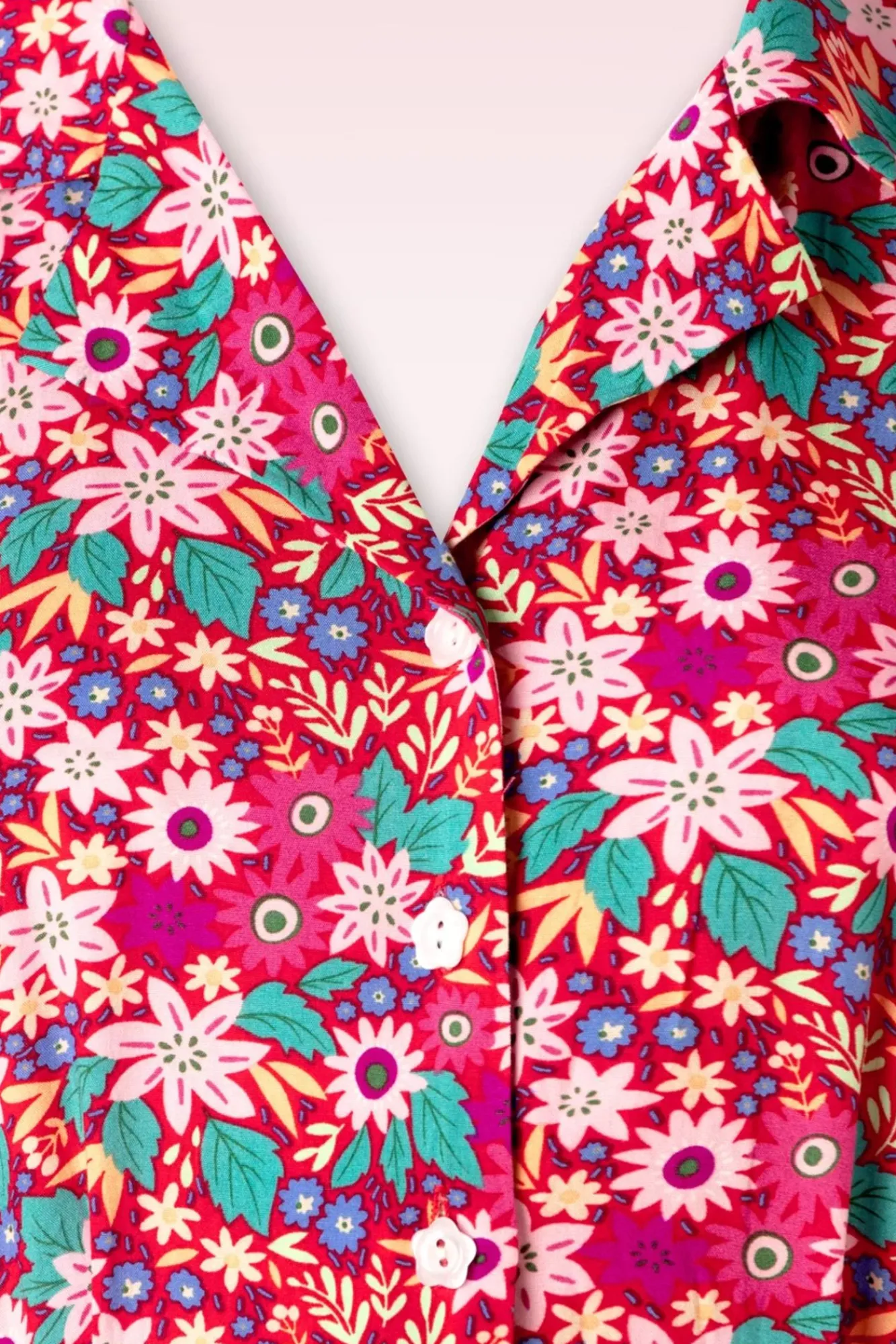 Discount Banned Retro Tea Party Kleid In Rot Und Mehrfarbig