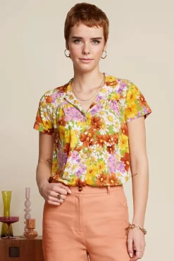 Outlet King Louie Tex Marini Bluse In Toskana Gelb