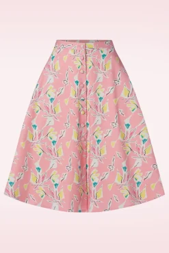 Cheap Glamour Bunny The Cindy Playsuit Mit Uberrock In Puderrosa