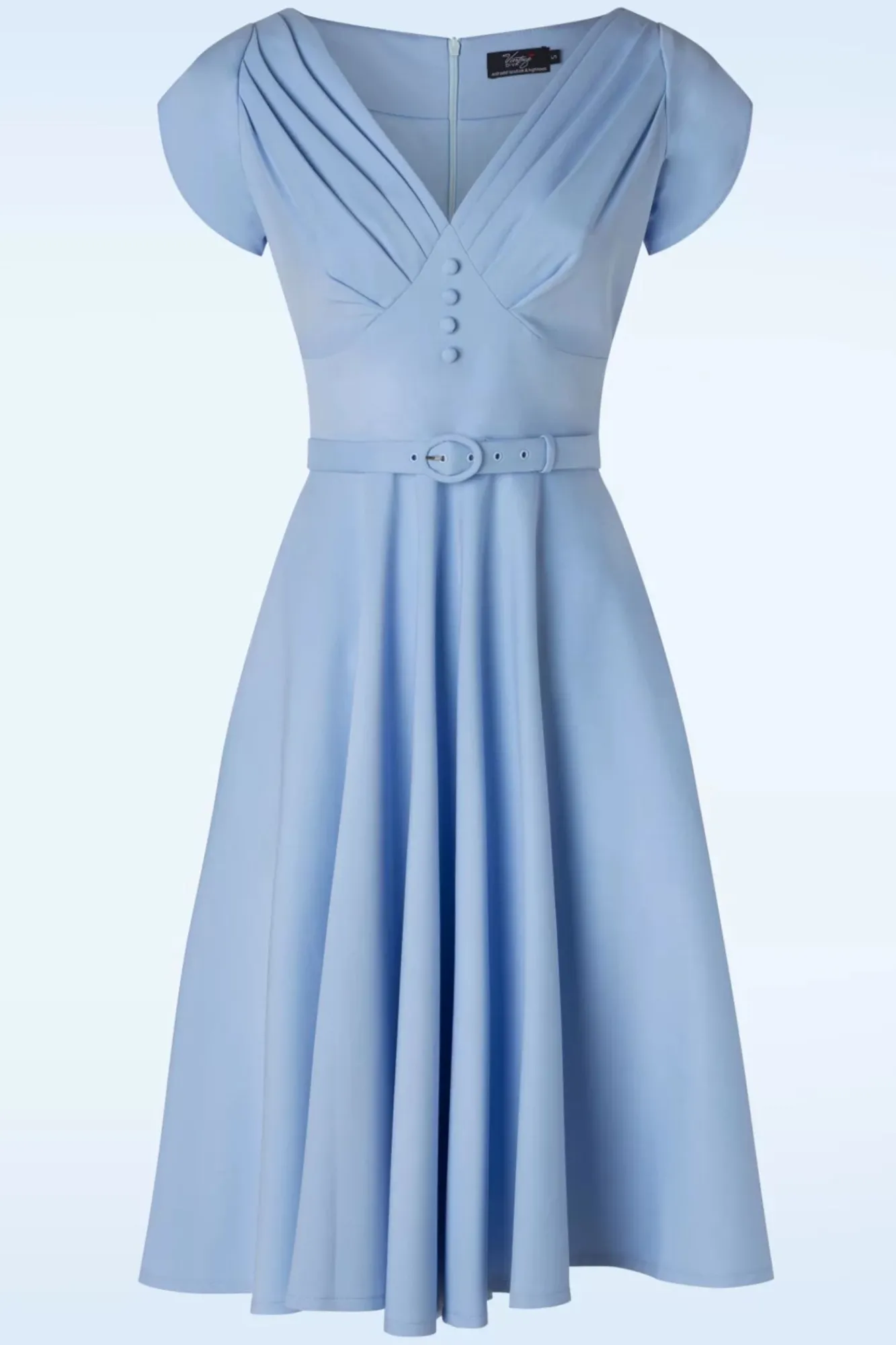 Fashion Vintage Diva The Jane Swing Kleid In Himmelblau