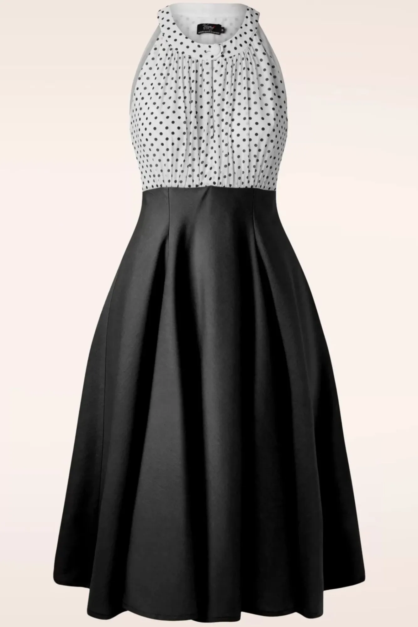 Store Vintage Diva The Maria Grazia Swing Kleid In Schwarz Und Weis