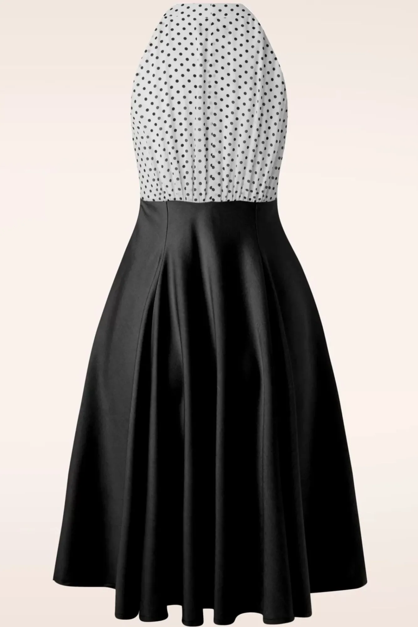 Store Vintage Diva The Maria Grazia Swing Kleid In Schwarz Und Weis