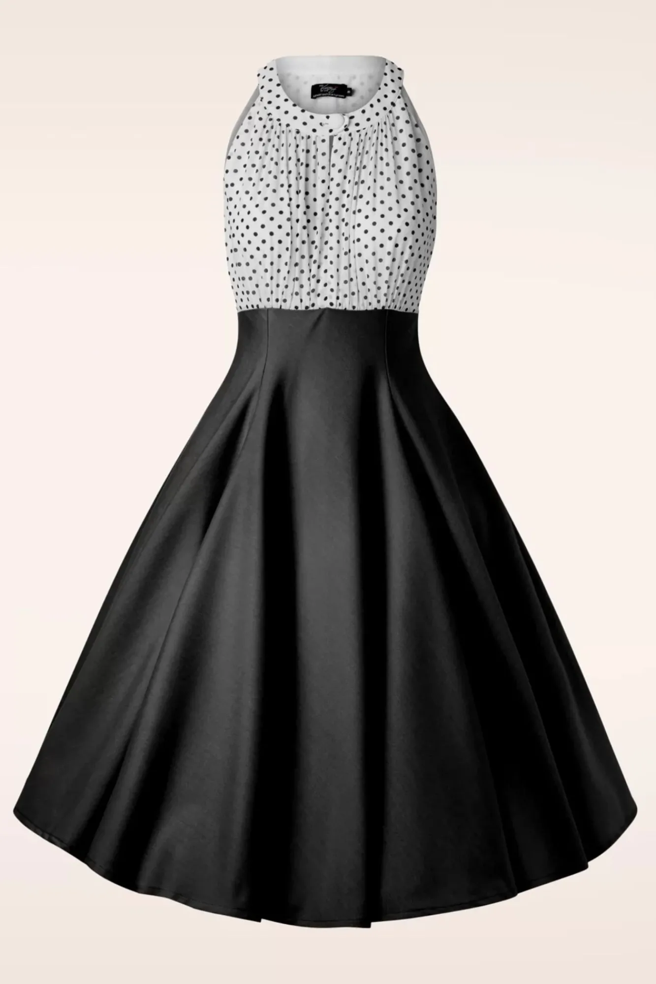 Store Vintage Diva The Maria Grazia Swing Kleid In Schwarz Und Weis