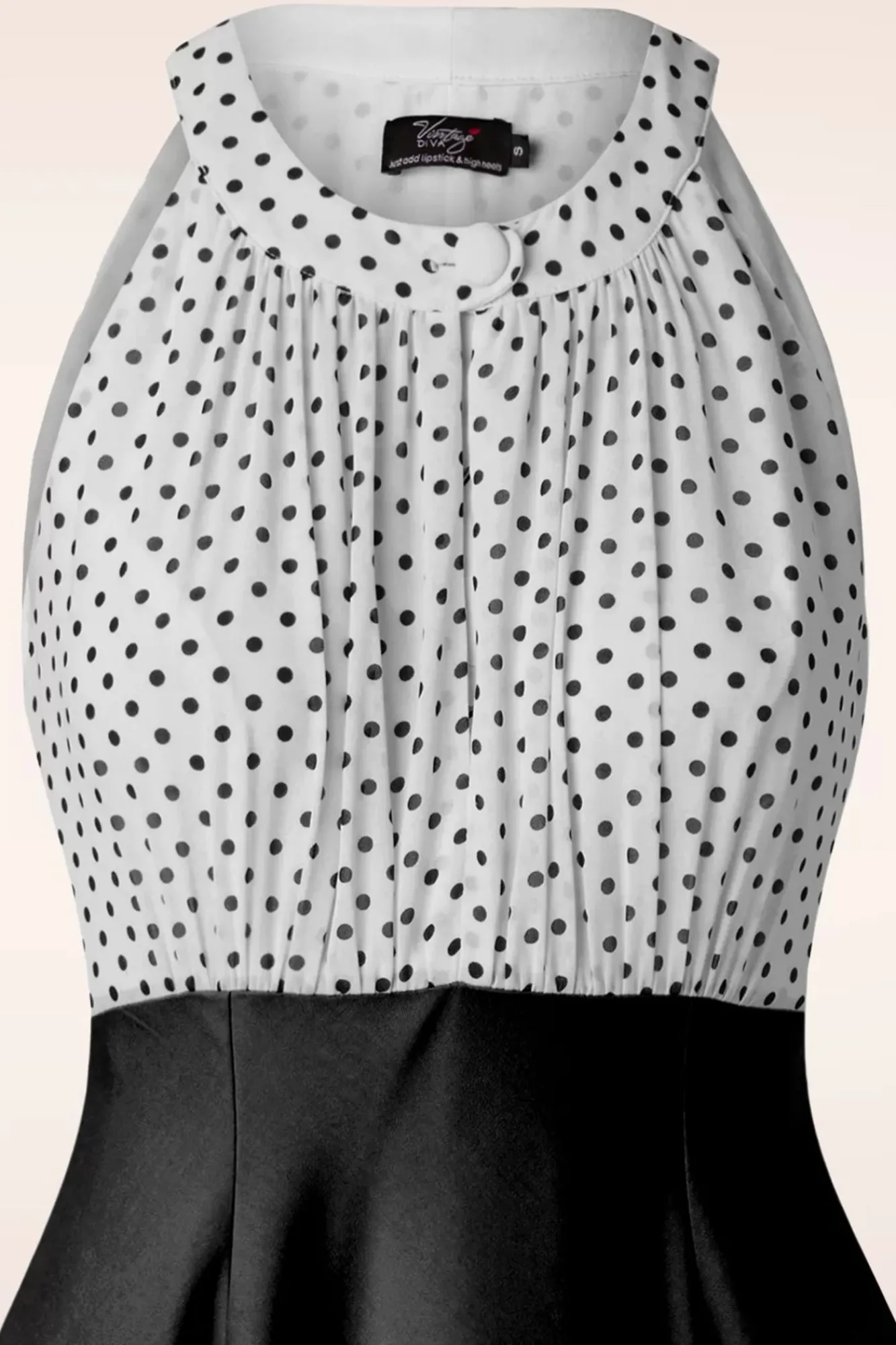 Store Vintage Diva The Maria Grazia Swing Kleid In Schwarz Und Weis