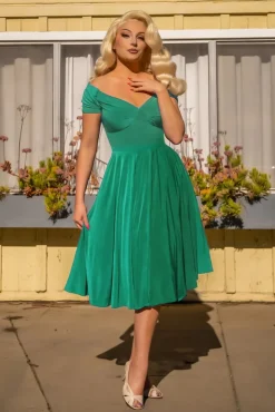 Shop Glamour Bunny The Marilyn Swing Kleid In Seafoam Grun