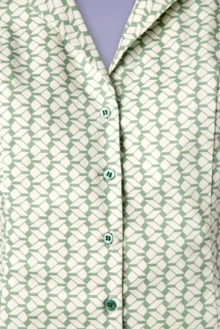 Cheap Banned Retro Tina Fliesenbluse In Mint
