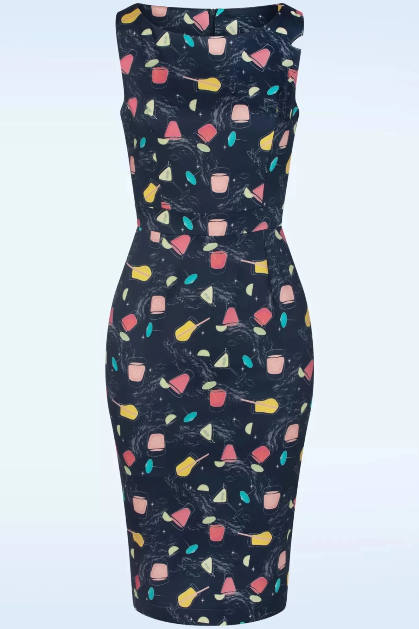 Cheap Topvintage Boutique Collection Topvintage Exklusiv ~ Adriana Cocktails Armelloses Etuikleid In Dunkelblau